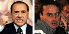 Silvio Berlusconi e Massimo Tartaglia.