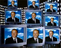 Berlusconi in televisione.