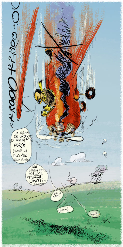 Makkox: fine del governo berlusconi