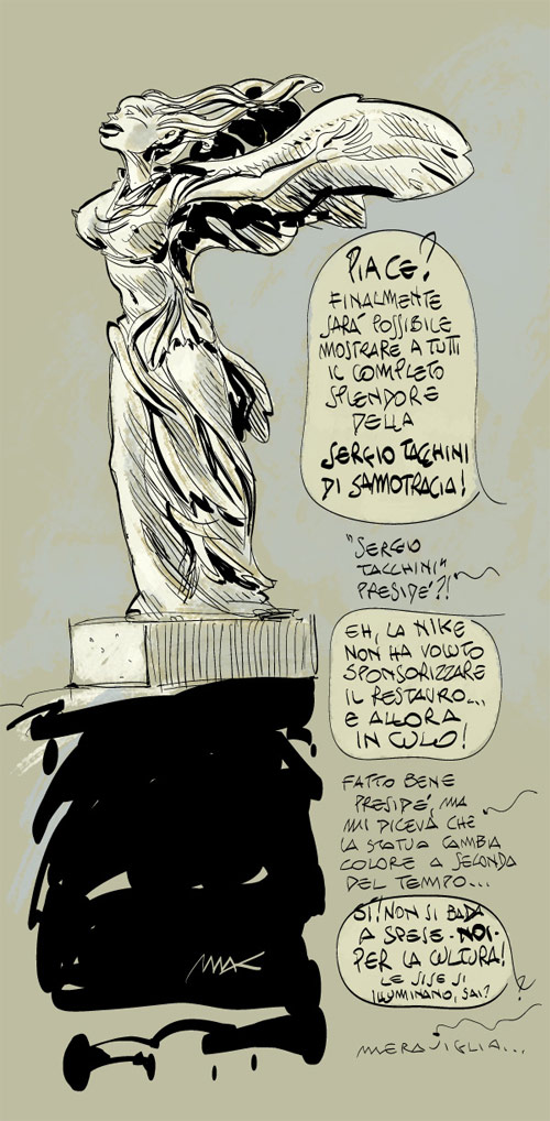 Statue truccate