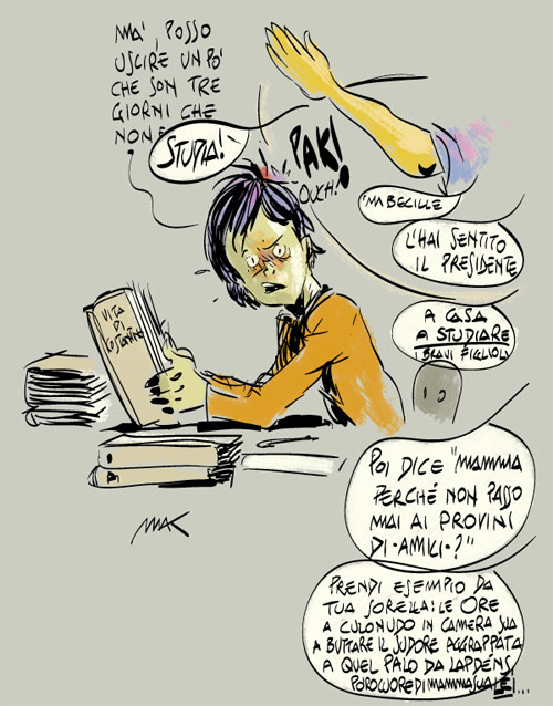 Makkox: La protesta degli studenti Makkox: La protesta degli studenti