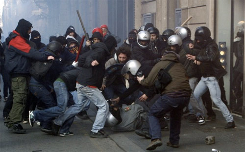 Scontri a Roma 14 dicembre 2010