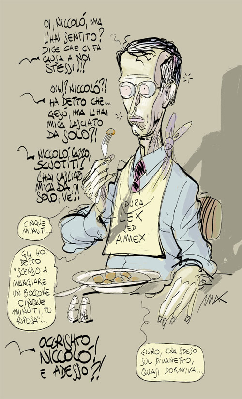 Makkox: Ghedini lascia solo Berlusconi 5 minuti...