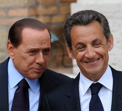 Berlusconi e Sarkozi: Accordi nucleari