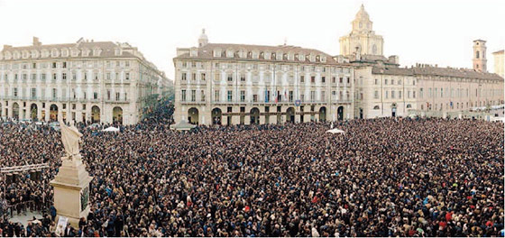 Grillo a Torino.